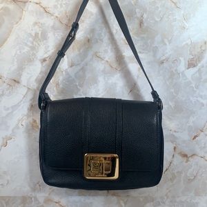Michael Kors Black Leather Shoulder Bag